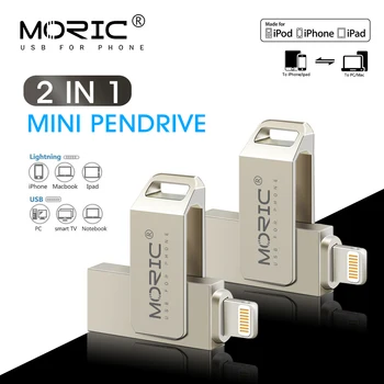 Moric Gonilnik USB pendrive 64GB za IOS, USB Flash Drive, U disk 16 32GB usb ključ 128GB 256GB Pen Drive memoria cel usb za iPhone