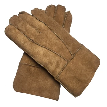 Rokavice Moški перчатки Ovčje kože 2020 Nove Zimske Tople Rjave Kamele Usnje Moda Moških in Žensk Segrevanja Moški pravo Usnje Rokavice