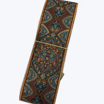 10yards/veliko Žakarske Tkanine Traku Okraskov geometrijske totem vzorec za zavese in oblačila pribor velikost 5 cm LS-2673