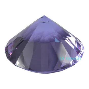 Velik Diamant, 10 cm Vijolični Kristal Diamond Debelo 1pc Barve 100mm K9 Diamant za Poroko Hiša Dekoracijo in Stranka Darila