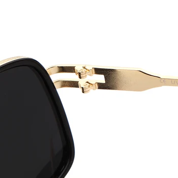 Nova blagovna Znamka moških je oblikovalec Velik okvir Vintage sončna očala