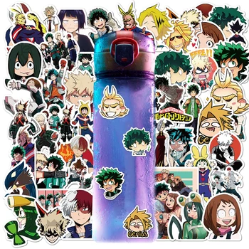 100 kozarcev/ Anime Moj Junak Univerzami Otrok Nalepke Za Prenosnik Prtljage Izposoja Telefon Primeru Skateboard Pad Nepremočljiva Otroci Decal