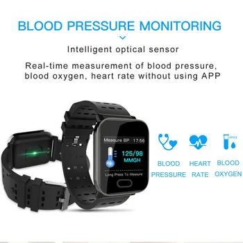 2020 za Pametno Gledati Moški Ženske Srčni utrip, Krvni Tlak Monitor Fitnes Tracker Digitalni Moške Smartwatch Neprepustna Za Android IOS