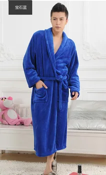 2019 Pozimi, Jeseni debel flanela za moške, ženske Plašče Kopel gospodov homewear moški sleepwear salonih pižamo pižame