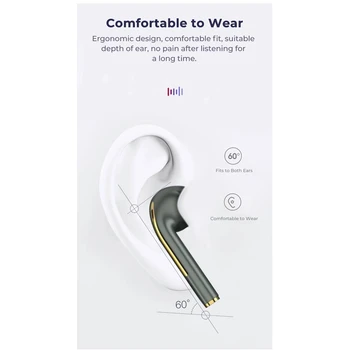 TWS J18 Mini Bluetooth Slušalke brezžične Glasbe Hi-fi Slušalke-Zvok Touch Kontrole Za Iphone Huawei Xiaomi Auriculares Bluetooth