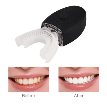 Vodoodporni Silikonski Električni Ultrazvočni Val Zobna Ščetka Samodejno Zob Čistilo Za Beljenje Zob 4 Načini Zobe Ščetka Za Čiščenje