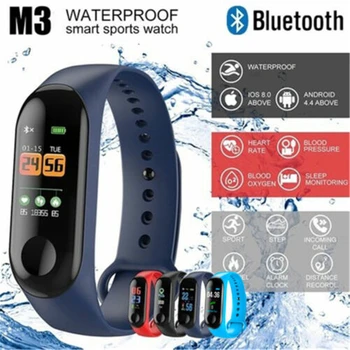 4 Barve Bluetooth Fitnes Tracker Krvni Tlak, Srčni Utrip Pametno Gledati Ženske Silikonske Manšeta Zapestnica Watchs