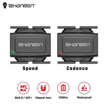 SHANREN izposoja Hitrosti, Kadence Senzor Bluetooth ANT+ za Brezžični Kolo Senzor Kolesarski Senzor kolesarski računalnik Združljiv z Zwift