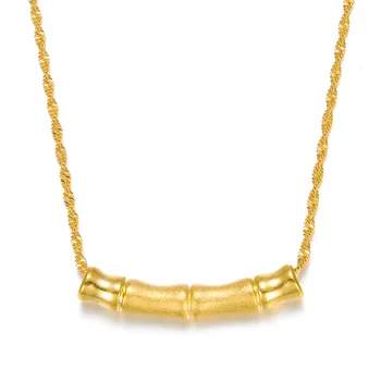 Debelo čistega Zlata Barva srce obesek Choker Ogrlica za ženske,modni novo 24k napolnjena poroko ogrlico, obesek, 45 cm