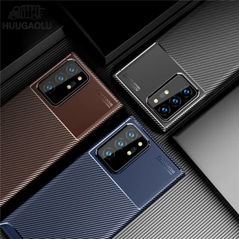 Ogljikovih Vlaken Luksuzni Ohišje Za Samsung Galaxy Note 20 Ultra Primeru S10 S20 FE Silikona Za Samsung Galaxy Note 20 Ultra 5G Pokrov