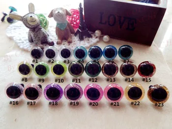 50pairs(100 kozarcev) 15 mm/18 mm Pisane Ročno pobarvane Oči Varnost Za Amigurumi Lutka Mešane Barve
