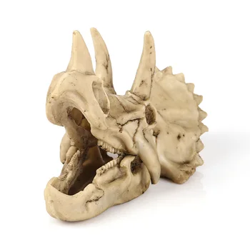 Taro Dinozaver Triceratops Lobanje Aquarium Fish Tank Morju Miniaturne Figurice Desk Decoracion Hogar Starinsko Doma Dekor Dodatki