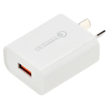 Hitro Polnjenje QC 3.0 18W Polnilnik USB AU Plug Steno Mobilni Telefon Polnilnike Hitro Adapter za Samsung Xiaomi Za iPhone 50pcs