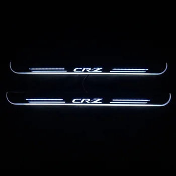 Po meri avtomobila logotip Za Honda CR-Z CRZ 2010 - 2018, ki se Gibljejo LED Dobrodošli Pedal Avto Izvažajo Ploščica Pedal Vrata Polico Pot Svetlobe