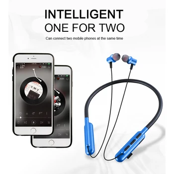 T27 Ogrlica Bluetooth Slušalke Brezžične Čepkov z Mic Podpira TF Kartice, MP3 Predvajalnik, Bluetooth Slušalke Za Xiaomi iPhone Samsung