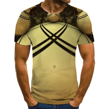 2020 novo 3D tiskanih moška T-shirt, krog vratu vrtoglavica T-shirt tiskanje, zabavno dizzy T-shirt za moške
