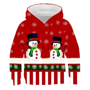 2020 Božič Santa Claus Nove Jesen in Zimo Otroci, Fantje, Dekleta Obleke Hooded Risanka 3D tiskanja Hoodie Majica Vrhovi Oblačila