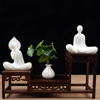 1Pcs Belega porcelana ni fazi namizje okraski novi Kitajski Zen znakov domači verandi urad ustvarjalne keramične obrti odlikovanja