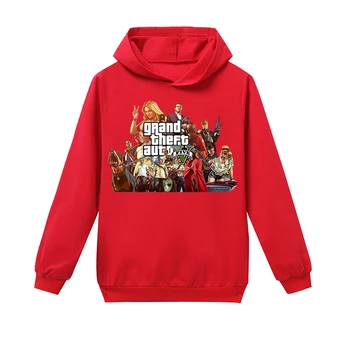 Grand Theft Auto 5 Moda Nov Prihod GTA 5 Sweatshirts Fantje Hoodies Kul Otroci Dolg Rokav T-shirt Otroci Oblačila Vrhovi 2-15Y