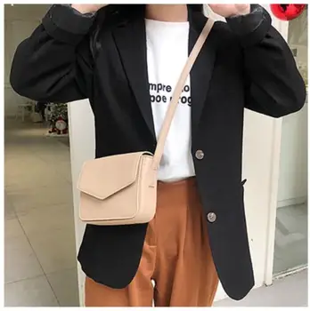 Najnovejši design žensk mala ravno vrečko moda mini cross body bag priložnostne ramenski messenger bag candy barve srčkan W65988X