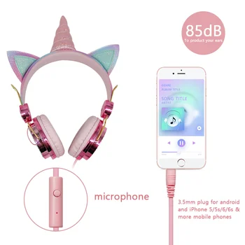 ZK30 Žične Slušalke Brezžične slušalke z Mikrofonom Bluetooth 5.0 Slušalke Srčkan Samorog gaming slušalke bluetooth slušalke