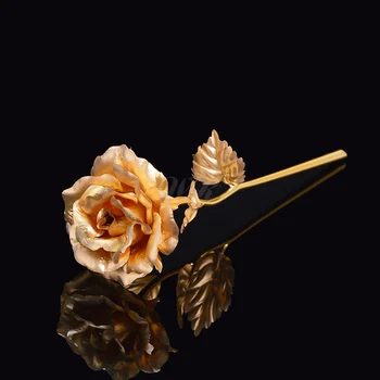 2020 Dropshipping 24K Zlata Folija Prekrita Rose je v Ljubezen Stojalo Umetno Večni Cvet Poroko Dekor Rojstni dan, Darilo za Mamo Žena