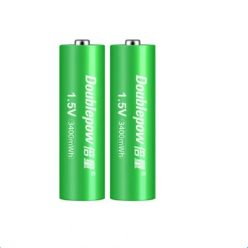 2Pcs/veliko Novih 3400mWh 1,5 v AA polnilna litij baterija hitro napolnjena s pametnimi namenske AA AAA baterija polnilnik