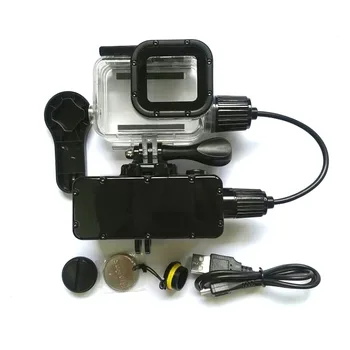Nepremočljiva mobile power polnilec + potapljanje polnilna vodotesno ohišje/USB kabel za polnjenje, za GoPro Hero 7 6 5 kamere pribor