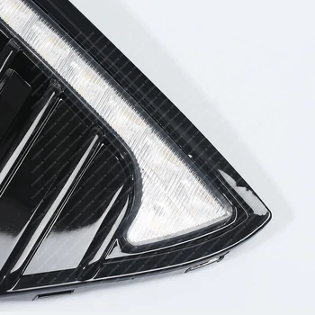 2PS Dnevnih Luči 12V LED Luči, svetilka za Meglo nepremočljiva z zatemnitev slog RelayFor Ford Focus 3 MK3 2012 2013 DRL