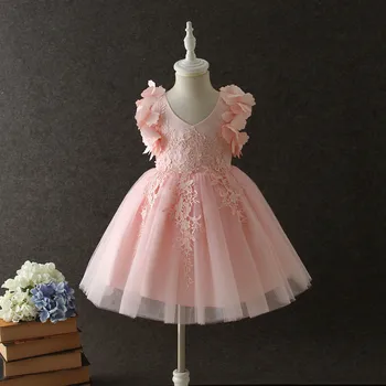 2020girls obleka otroška oblačila rokavi otroške poročna obleka princess rojstni dan obleko otrok obrabe 3-12Y