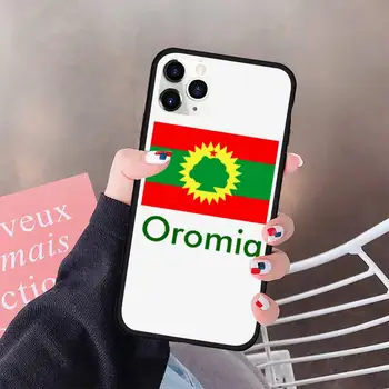 Somalijski Somaliji Gelščino Oromia Regiji Zastavo Telefon Primeru Gume za iPhone 11 pro XS MAX 8 7 6 6S Plus X 5S SE 2020 XR primeru