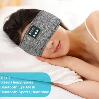 Brezžična Tehnologija Bluetooth Glasbe Glavo Teče Šport Elastična Sweatband Trakovi Spalna Pokrivala Slušalke Zvočnik Slušalke 2020