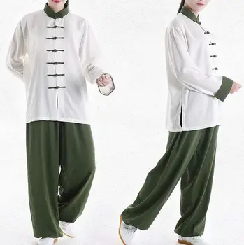 Bombaž& perilo Tai chi bo ustrezala moški&ženske Poletje&Pomlad kostum kung fu oblačila borilne veščine uniforme