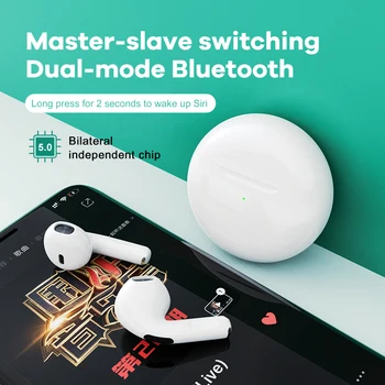 TWS Brezžična tehnologija Bluetooth 5.0 V Uho Športne Slušalke Z Mikrofon Stereo Slušalke Za iOS Android Telefone S Polnjenjem Polje