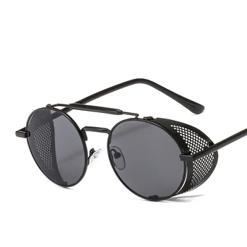 LongKeeper 2020 Kovinski Steampunk sončna Očala Moški Ženske Strani Odtenki blagovne Znamke Oblikovalec Rumene Leče, sončna Očala Oculos De Sol UV400