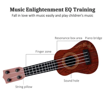 Mini Kitara 4 Strune za Klasično Ukulele Kitara Igrača Glasbil za Otroke Otroke, Začetnike, Zgodnje Izobraževanje Malih Kitaro