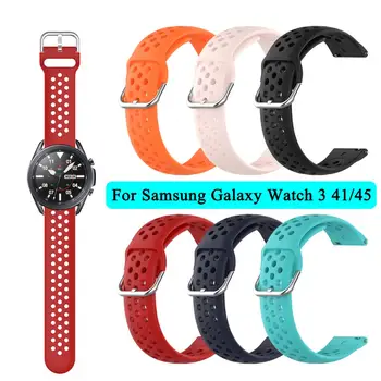 Zamenjava Watch Band Za Samsung Galaxy Watch 3 41/45 mm Trak Za Galaxy Watch Acitve 3 Zapestnica 20/22 Univerzalni Silikon Zanke