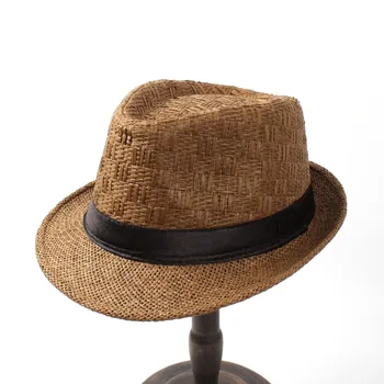 Ženske, Moške Poletne Potovanja Slame Čoln Plaži Fedora klobuk Za Gospoda Elegantna Dama Obmorskih Homburg Sonce Panamski slamnik