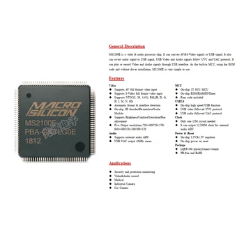 MS2100E čip / AV USB razvoj odbor / AV USB čip / CVBS na USB čip