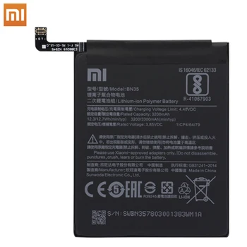 Original Xiaomi Redmi 5 Redmi5 Telefona, Baterije, BN35 Visoka Zmogljivost Akumulatorske Xiaomi Baterijo Telefona 3300mAh Brezplačna Orodja, s AKKU