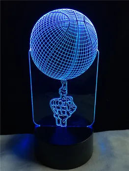 Akrobatsko Košarka 3D LED Lučka USB Multicolor sredinec Stranka športnega tekmovanja Dekorativni Spalnica Noč Svetlobe Tabela Darilo