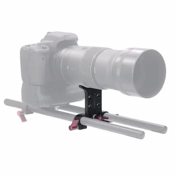 BGNing DSLR Fotoaparat Osnovno Ploščo Z Dvojno 15 mm Palica Železniškega Objemka za 5D3 5D2 SLR Foto Studio Kit Fotoaparat Podpora Nosilec