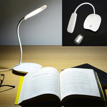 Nova LED Desk Lučka za Polnjenje po vmesniku USB Noč Svetlobe Budilka Termometer Koledar 3-Stopnja Zatemnitve namizne Svetilke Z Pero, Držalo Z Ventilatorjem