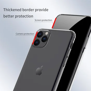 Nillkin Kritje Za iPhone 11 Pro Max Primeru Naravo Pregledna, Jasno, Mehko Silikon TPU Nazaj Kritje za iPhone 11 Pro Za iPhone 11