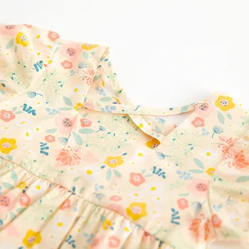 Za malčke baby dekleta hlače rokavi cvet tiskanja bodysuits otroci jumpsuits malčka oblačila sunsuits priložnostne kombinezon 0-24M
