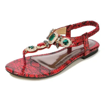 2020 NOVE Ženske plaži sije okrasnih čevlji poletje bohemia diamond sandali T-trak tangice flip flops udobno Boho čevlji