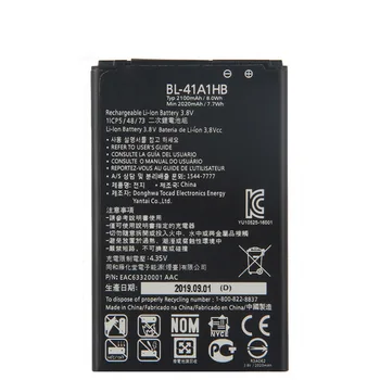 Celotno 2100mAh BL-41A1H BL-41A1HB Mobilni Mobilni Telefon Baterija Za LG X Slog Poklon HD Boost Mobile X Slog LS676 L56VL K200DS