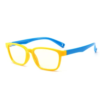 Iboode Modra Svetloba Blokiranje Očala Otroci Fant Dekle Kvadratnih Računalnik Očala Clear Leče, Optični Očal Okvir UV400 Oculos Garfas