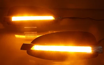2PCS Za Mercedes Benz V-Razred Vito V250 V260 2016 - 2018 Dinamično Rumena Vključite Signal 12V Avto DRL Lučka LED Dnevnih Luči