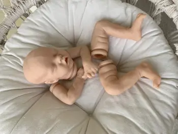 Prerojeni baby doll kompleti 18 inch spalna pravi baby twins lutka model zelo mehki sveže barve unpainted nedokončane lutka deli